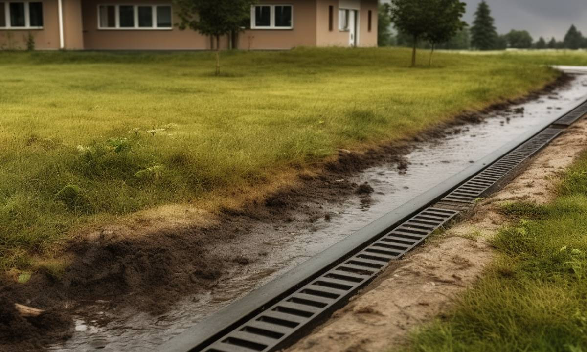 Ливневая канализация у дома